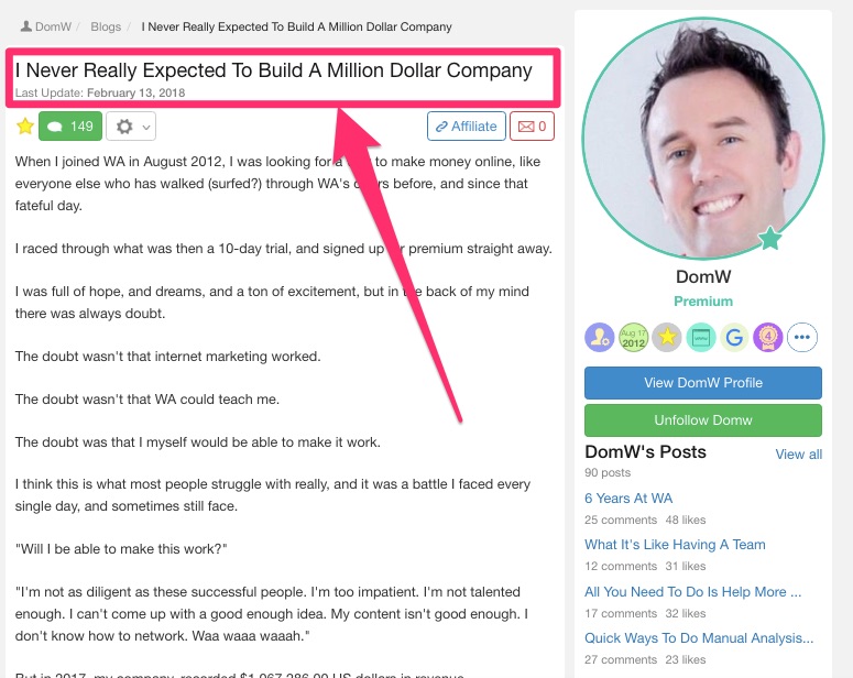 what is the wealthy affiliate black friday special offer - wealthy affiliate success story 2