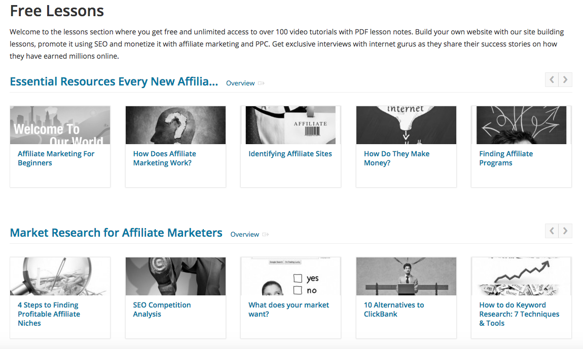 affilorama learn affiliate marketing basics for free