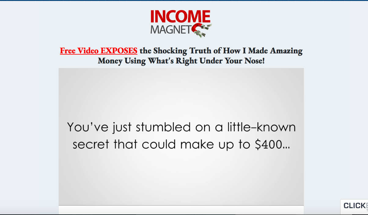income magnet review salespage