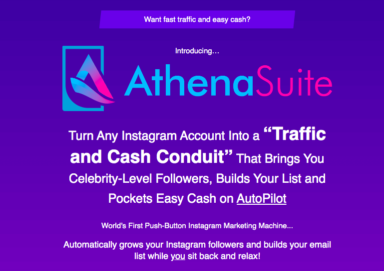 athenasuite review salespage